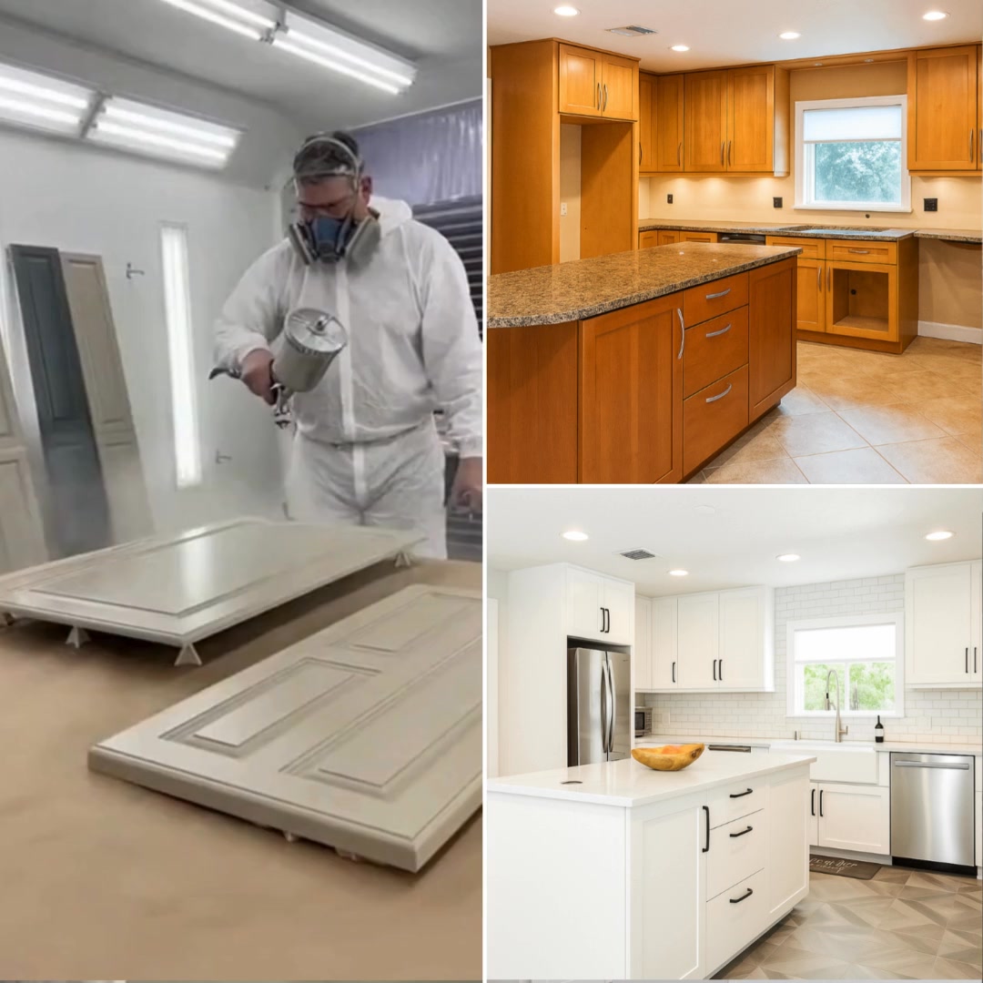 ✨ Beautiful Cabinet Refinishing – No Need for a Remodel!