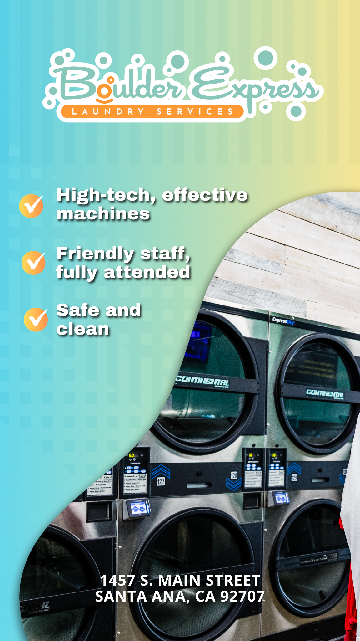 The Cleanest and Safest Laundromat in Town!