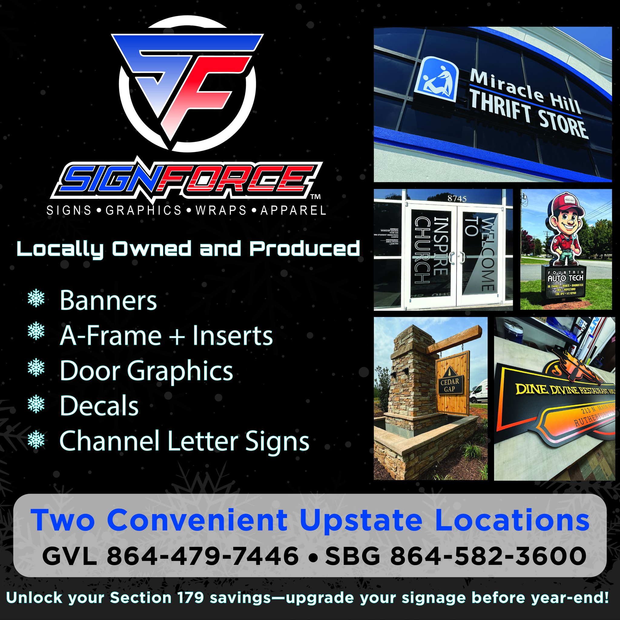 SignForce Print Shop ad creative