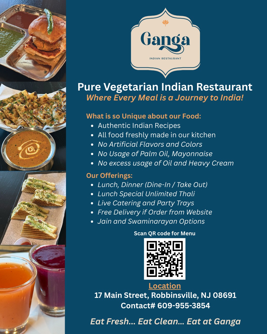 Ganga Indian Restaurant Restaurant ad creative