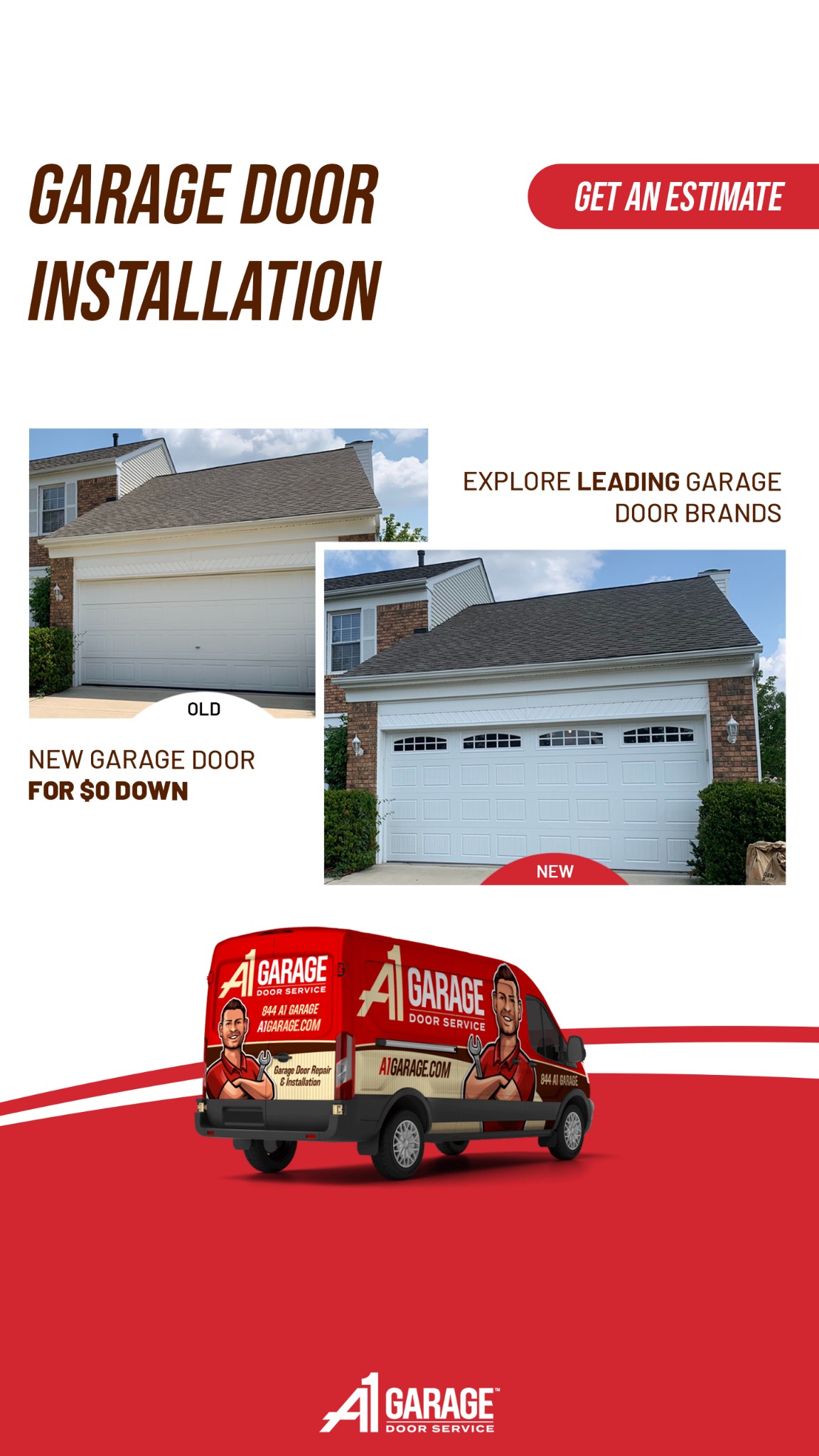 A1 Garage Door Service Garage Door ad creative