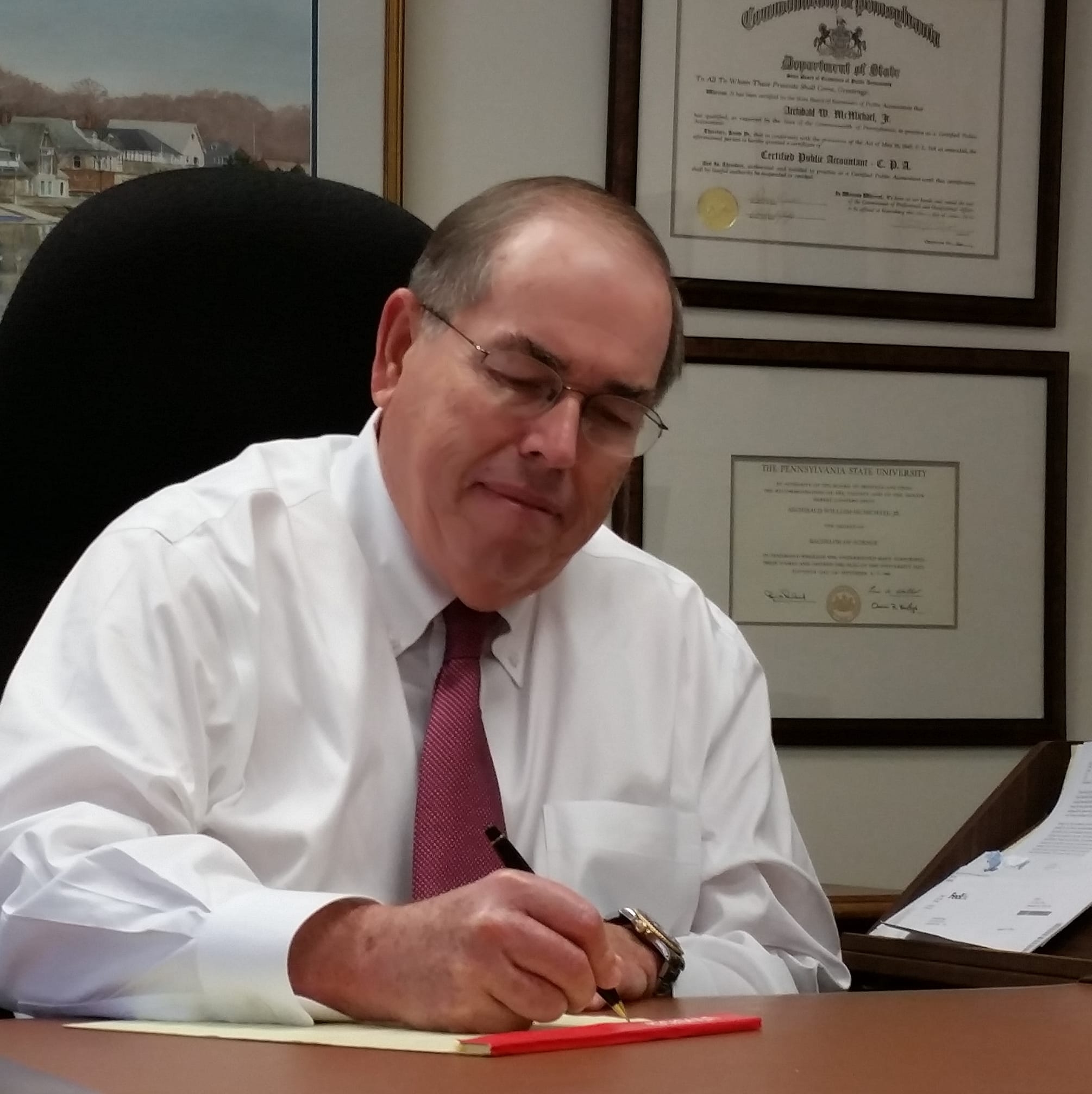 A W McMichael Accountant ad creative