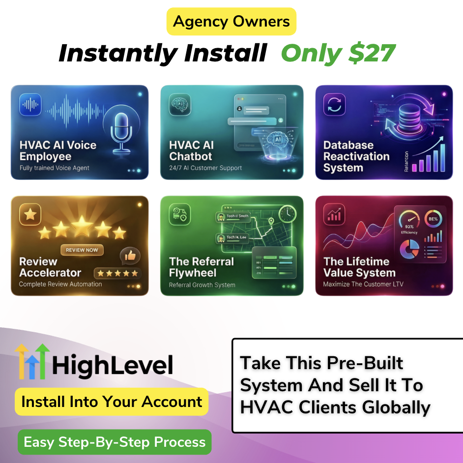Get Pre-Built AI System for HVAC Businesses