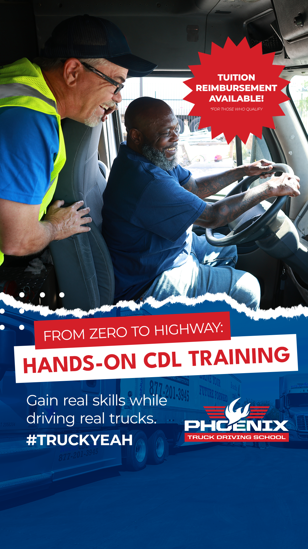 Phoenix Truck Driving School Driving School ad creative