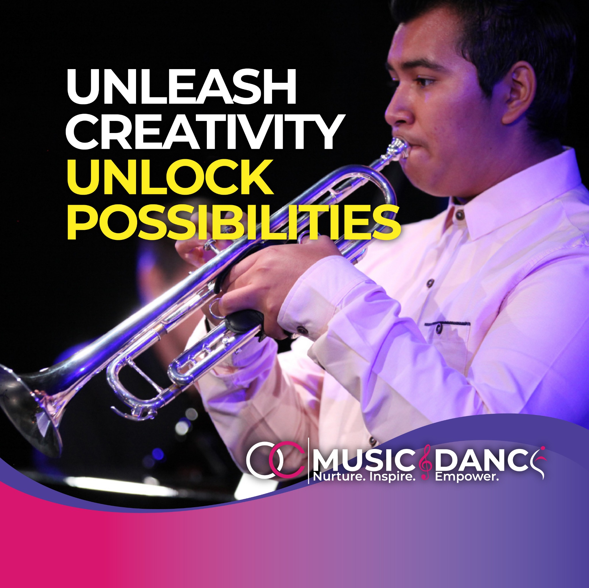OC Music & Dance Music School ad creative
