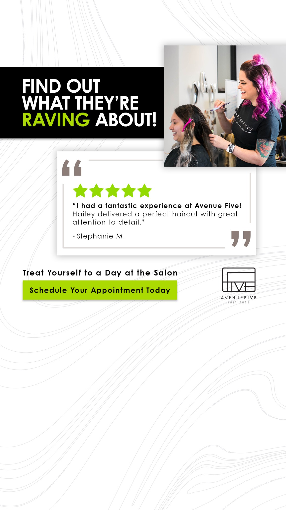 Avenue Five Institute Day Spa ad creative