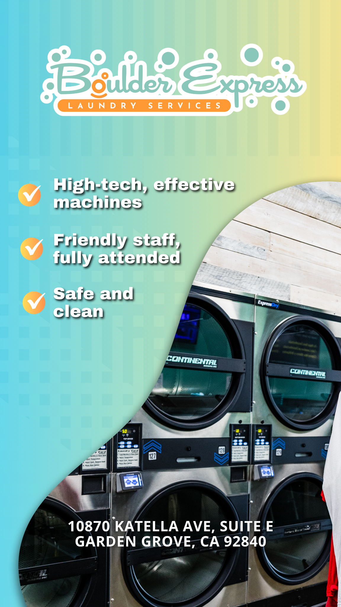 The Cleanest and Safest Laundromat in Town!