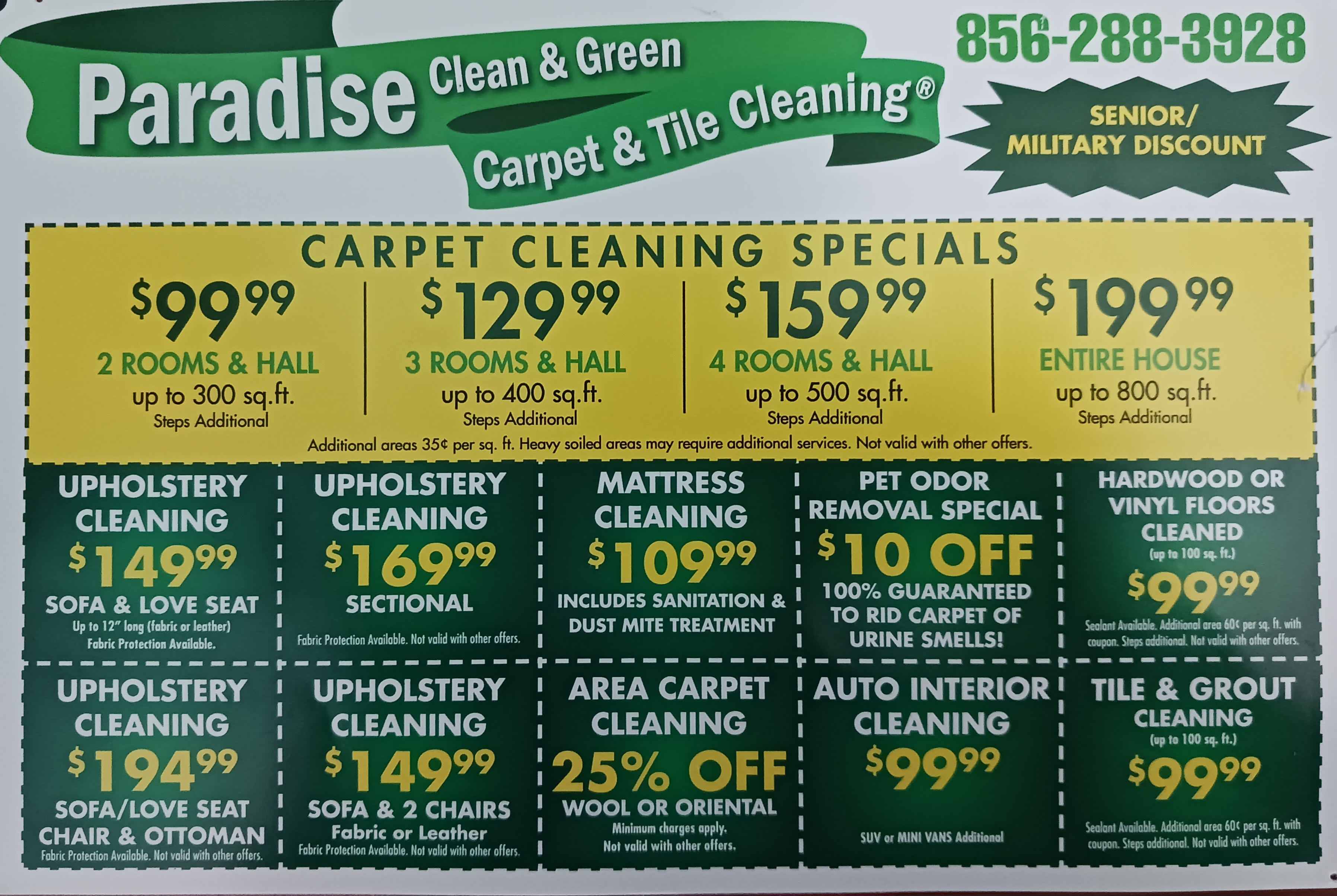 Paradise Clean & Green Carpet & Tile Cleaning