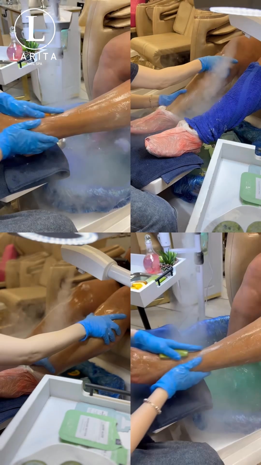 💖 Refresh, Relax, and Glow — Discover Our 9-Step Organic Pedicure at Larita Nail Spa 🌸