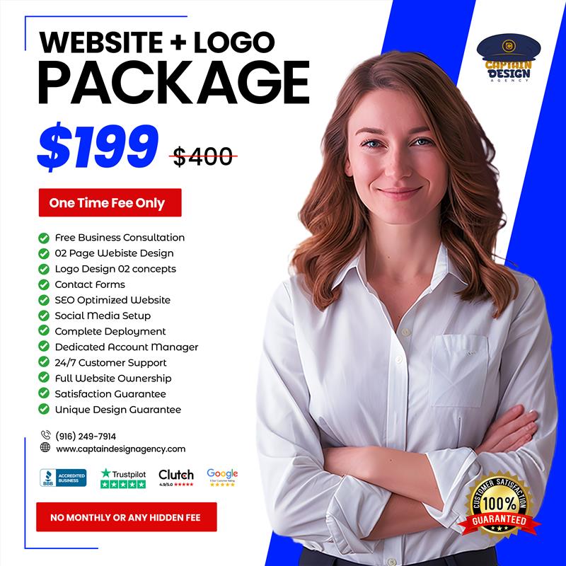 Captain Design Agency Software Dev Services ad creative