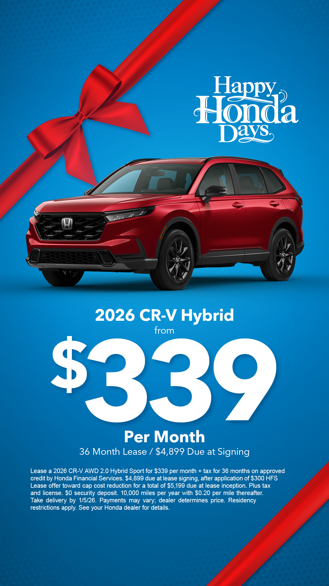 Greater Michiana Honda Dealers Auto Dealer ad creative