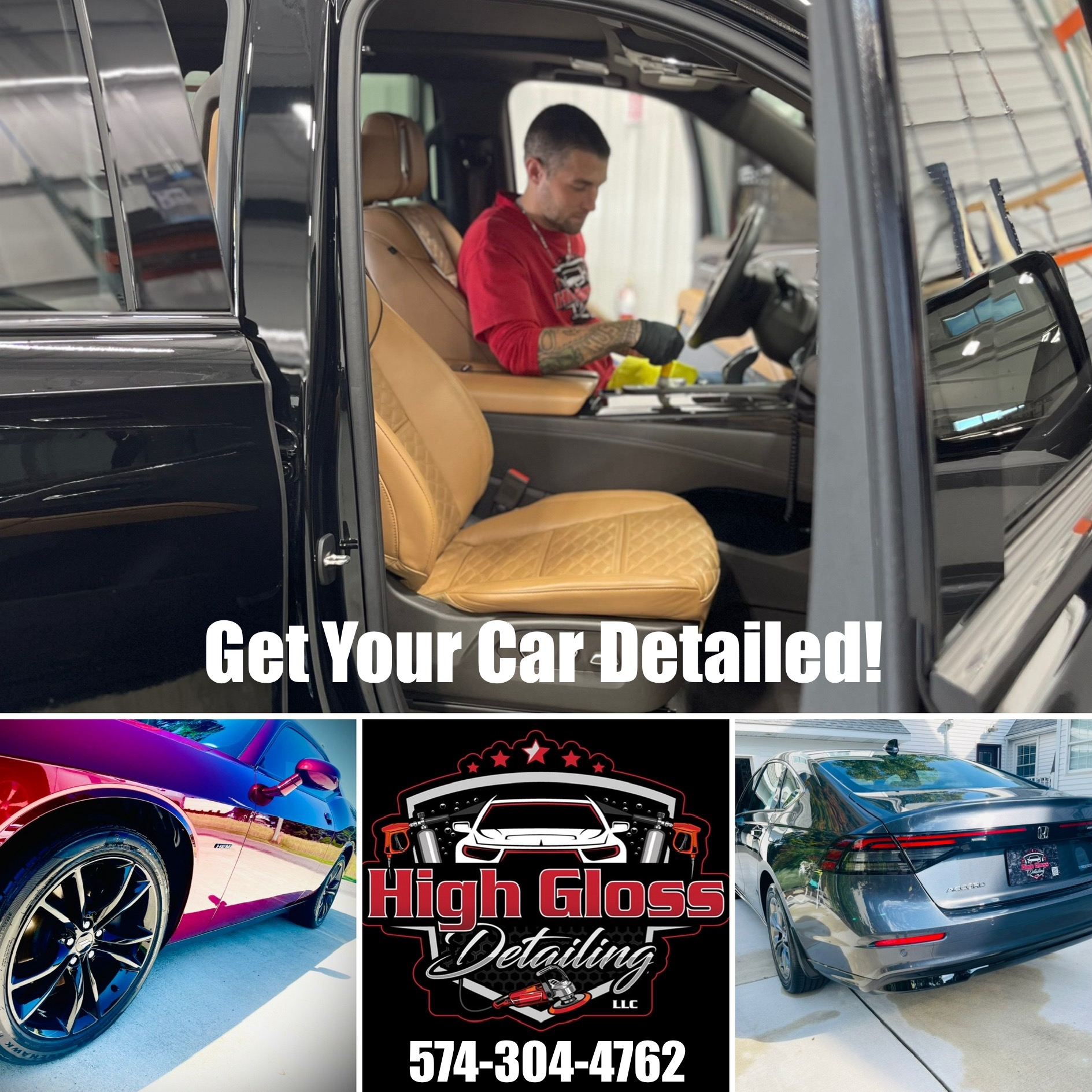 High Gloss Detailing LLC Auto Detailing ad creative