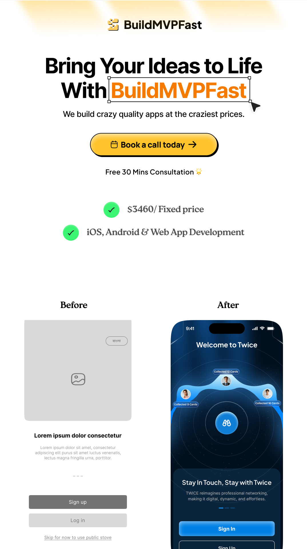Launch your MVP in 14–20 days