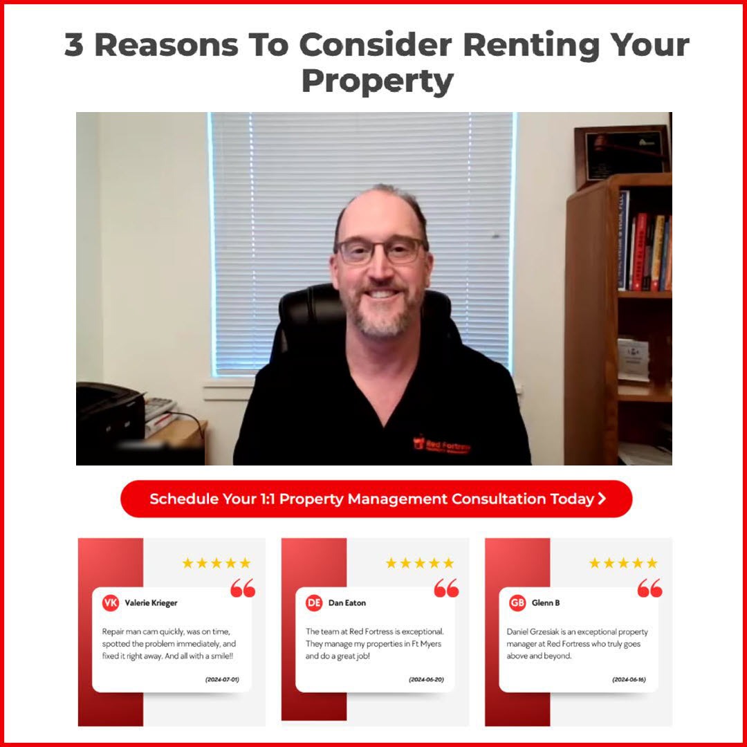 Red Fortress Property Management - Fort Myers Property Management ad creative
