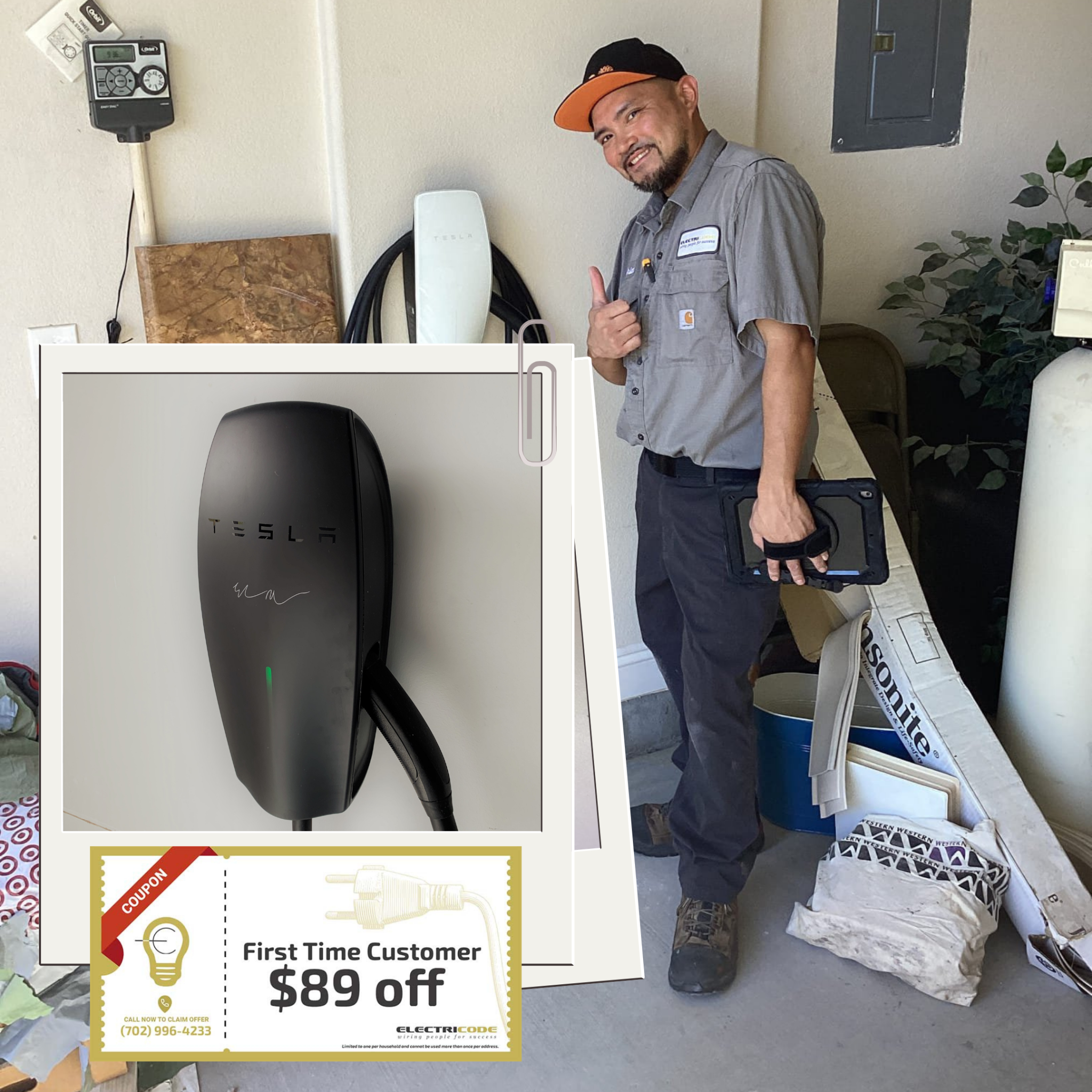 Power Up: Get $89 OFF EV Charger Installation! ⚡🚗