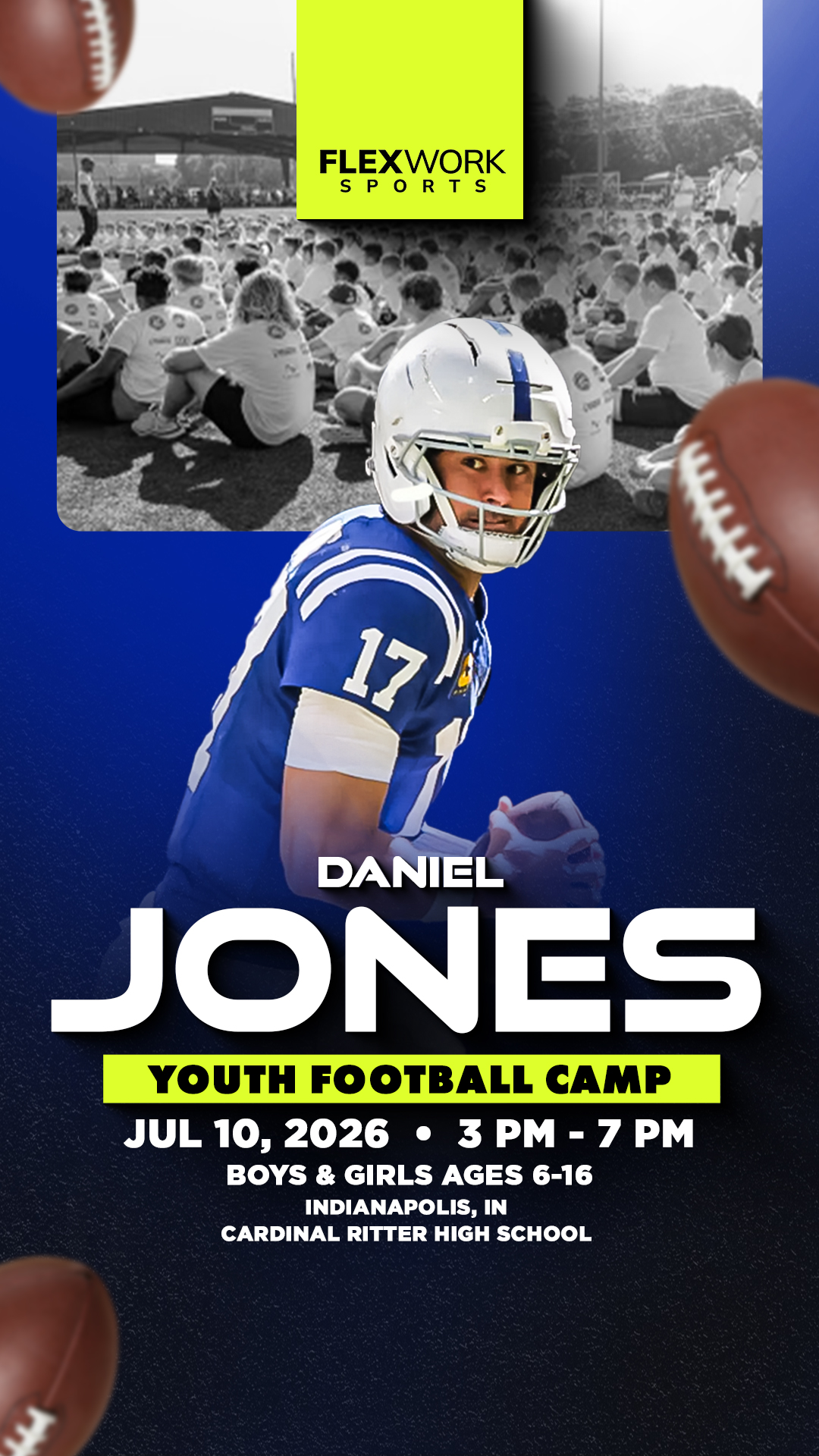 FlexWork Sports Management Sports Lessons ad creative