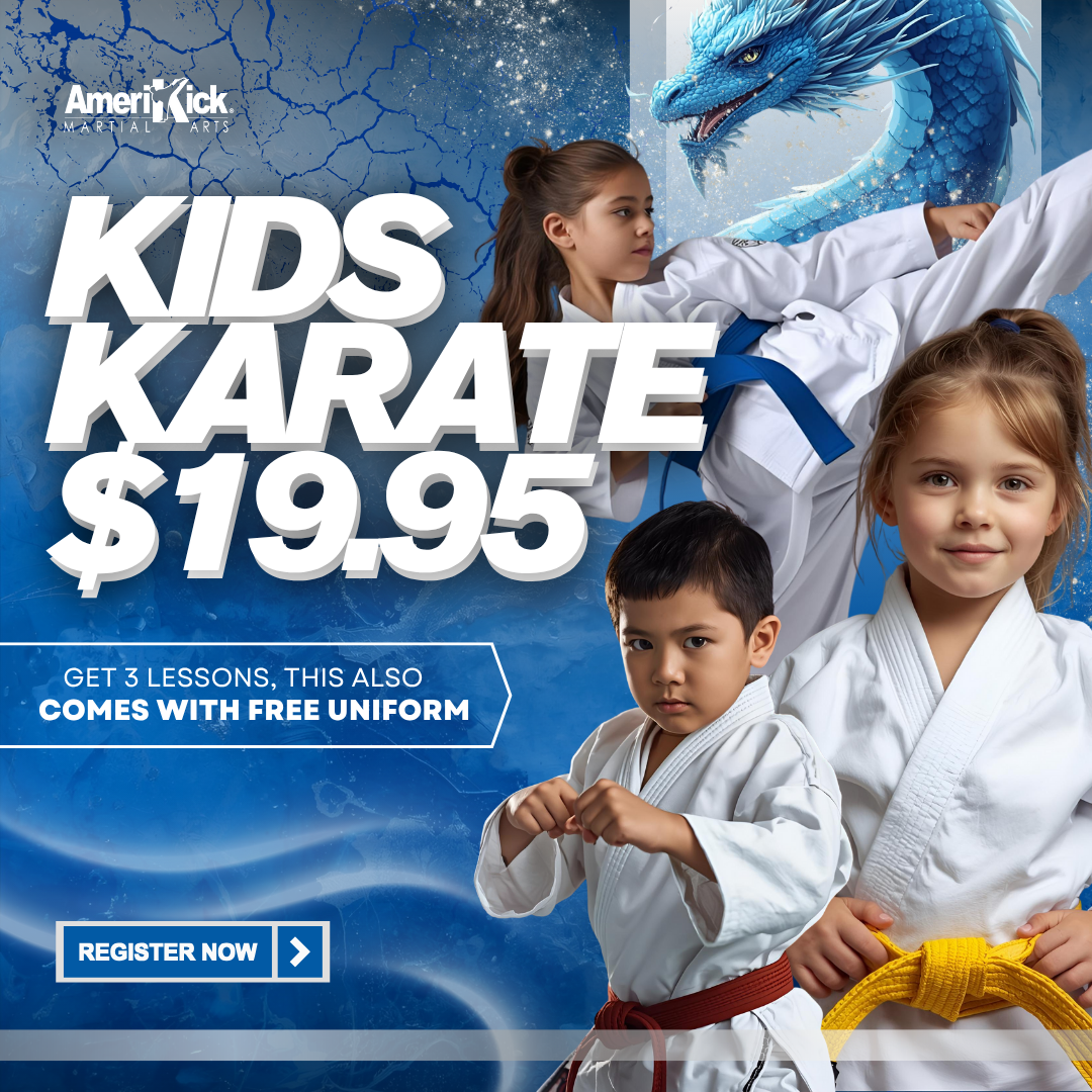 3 Karate Lessons + FREE Uniform for $19.95! 🥋