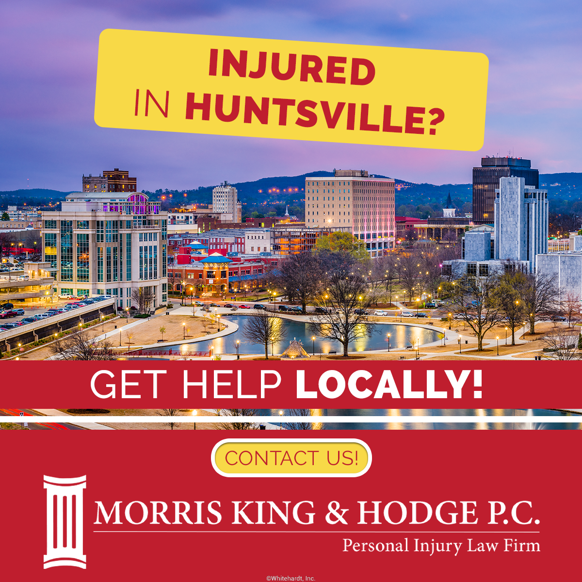Morris, King & Hodge, P.C. Personal Injury ad creative
