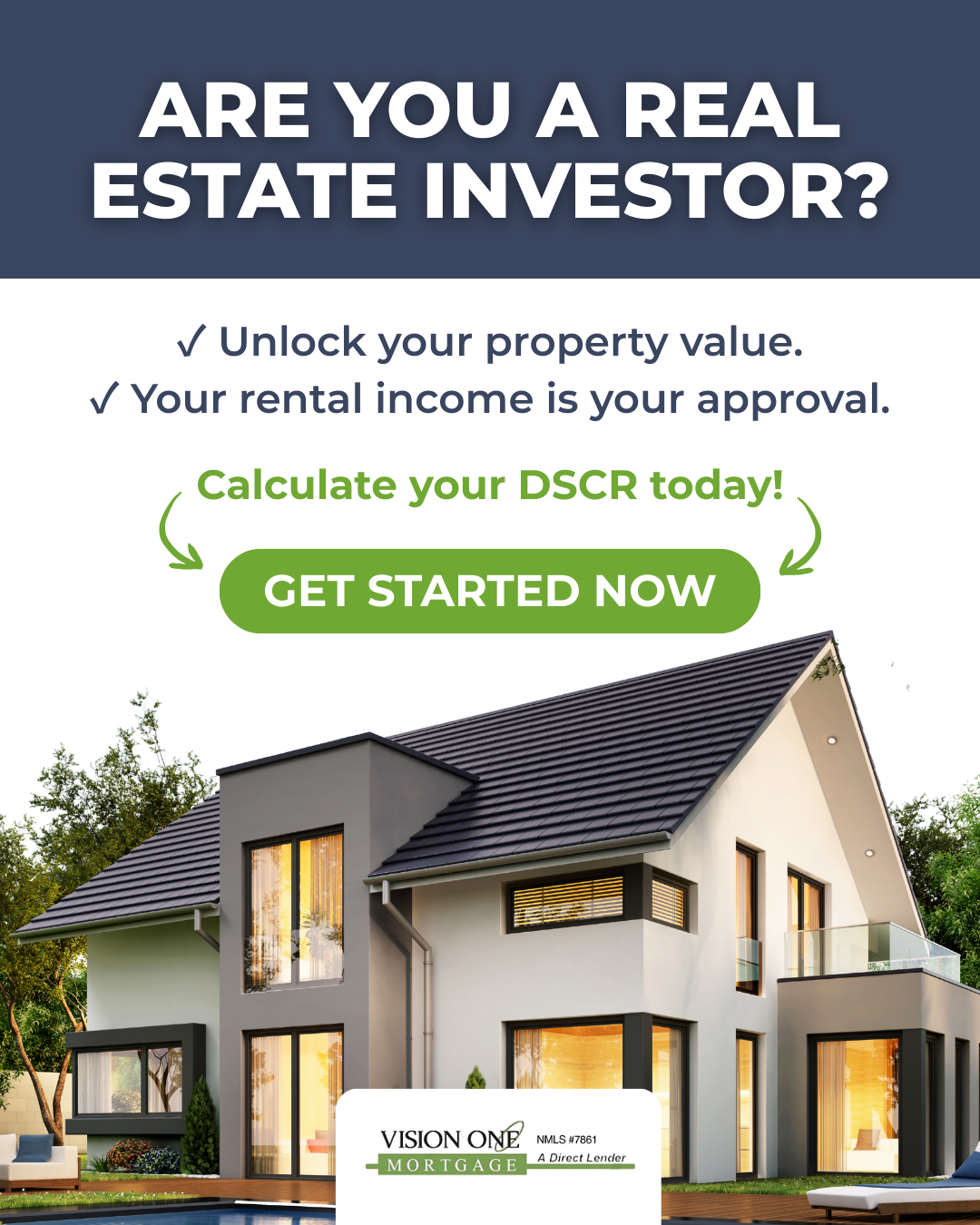 Vision One Mortgage Mortgage Broker ad creative