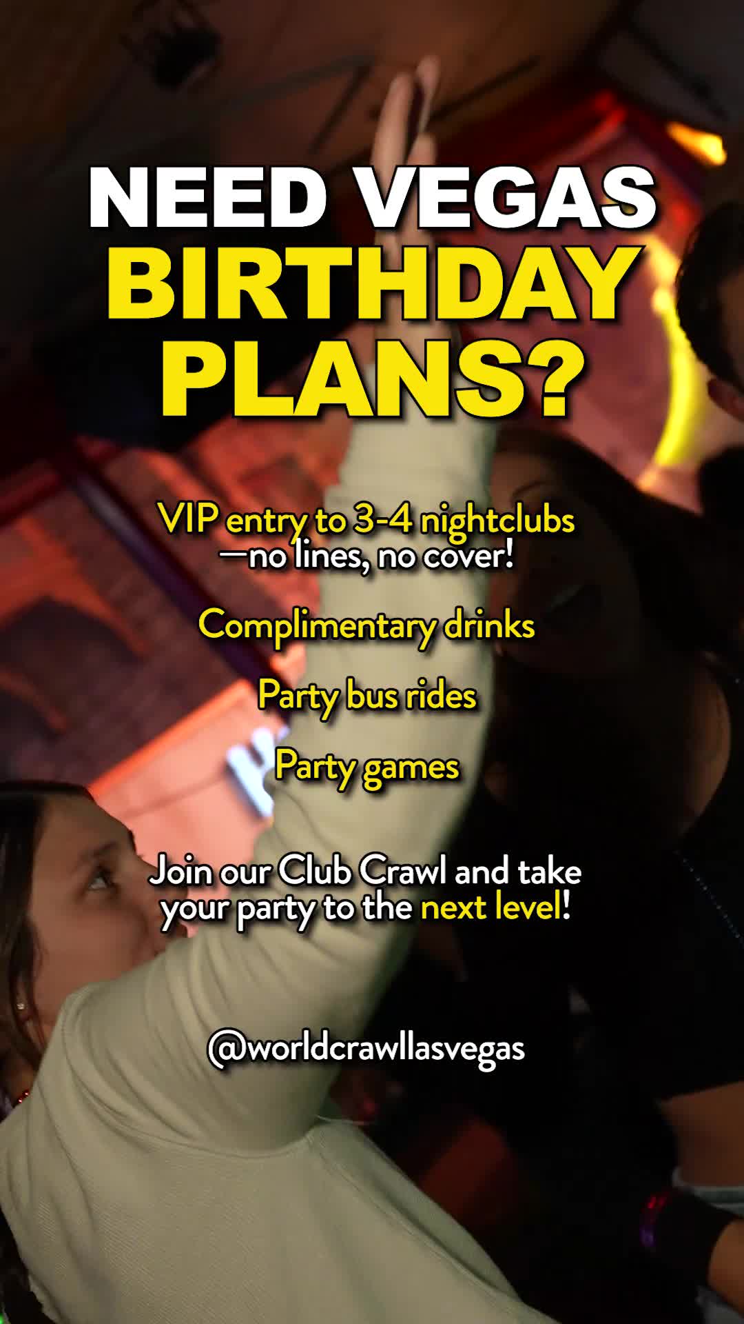 World Crawl Las Vegas Event Venue ad creative