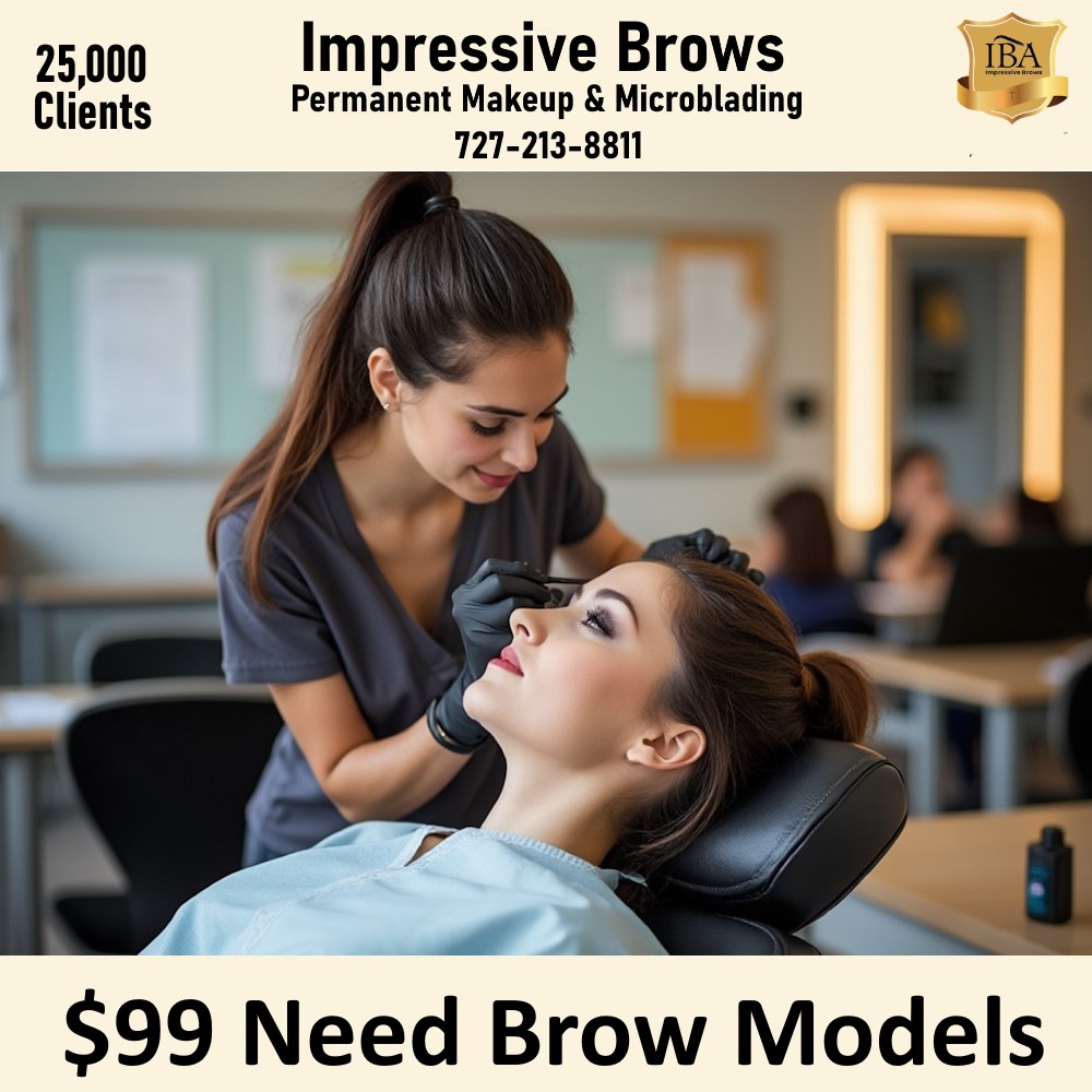 Impressive Brows Semi-Permanent Makeup & Microblading Eyelash & Brow Studio ad creative