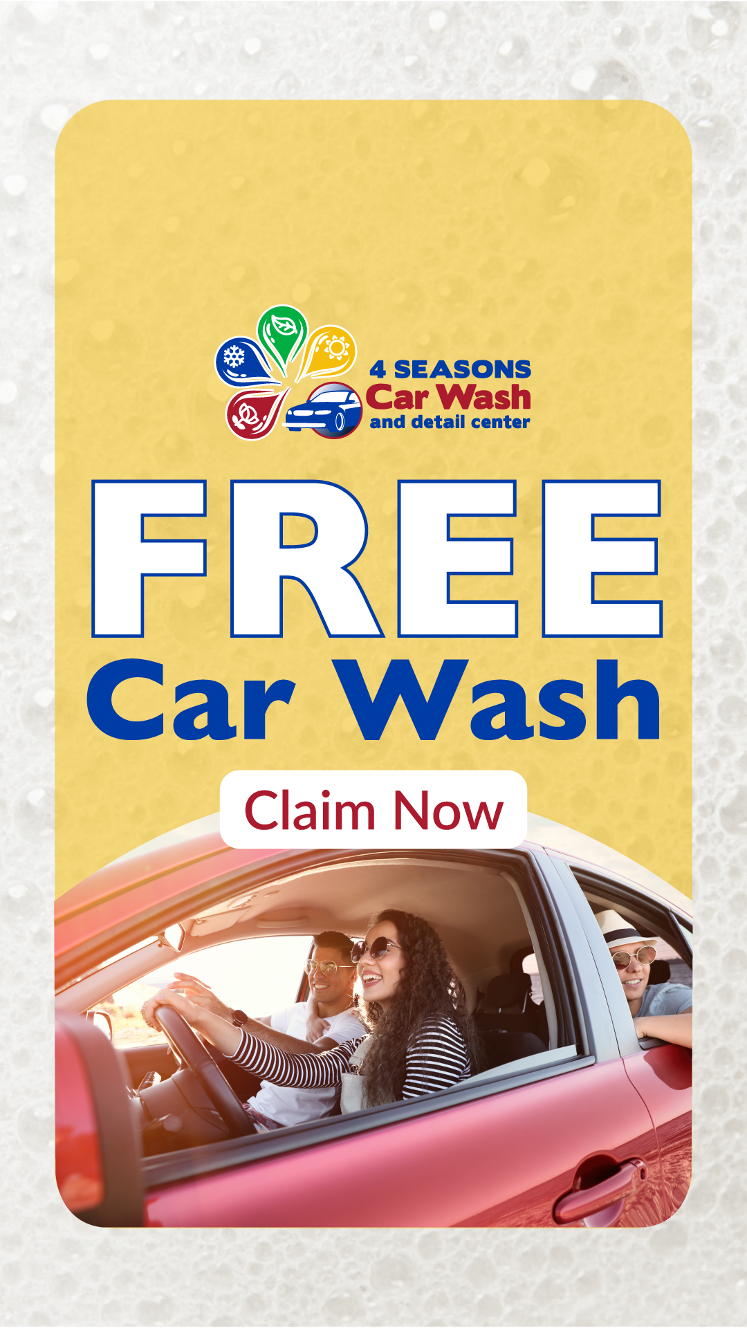 Super 4 Seasons Car Wash & Detail Center Car Wash ad creative