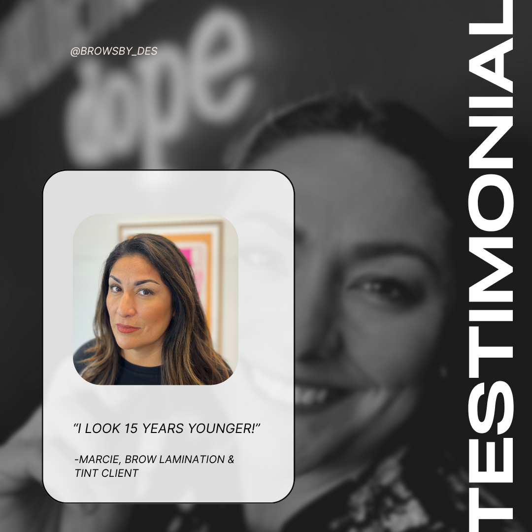 Brows By Des Eyelash & Brow Studio ad creative