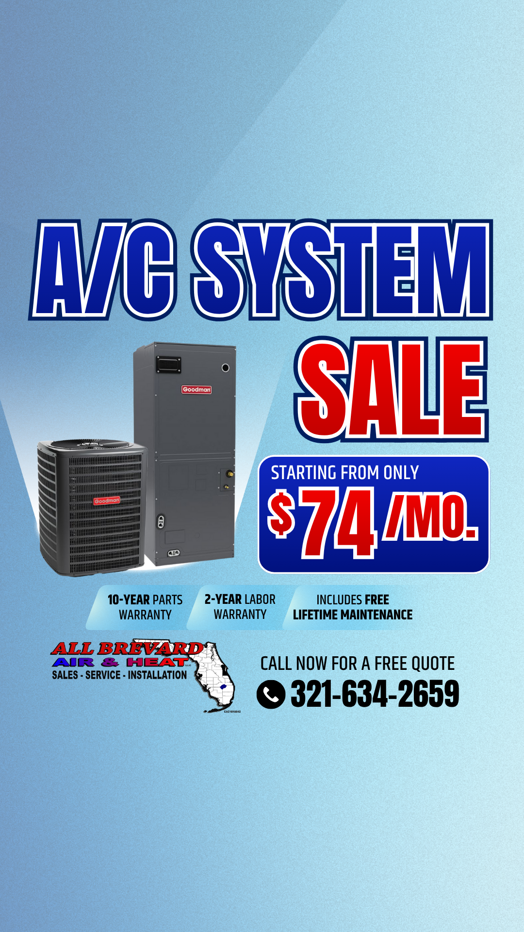 New A/C System From Just $74/Mo