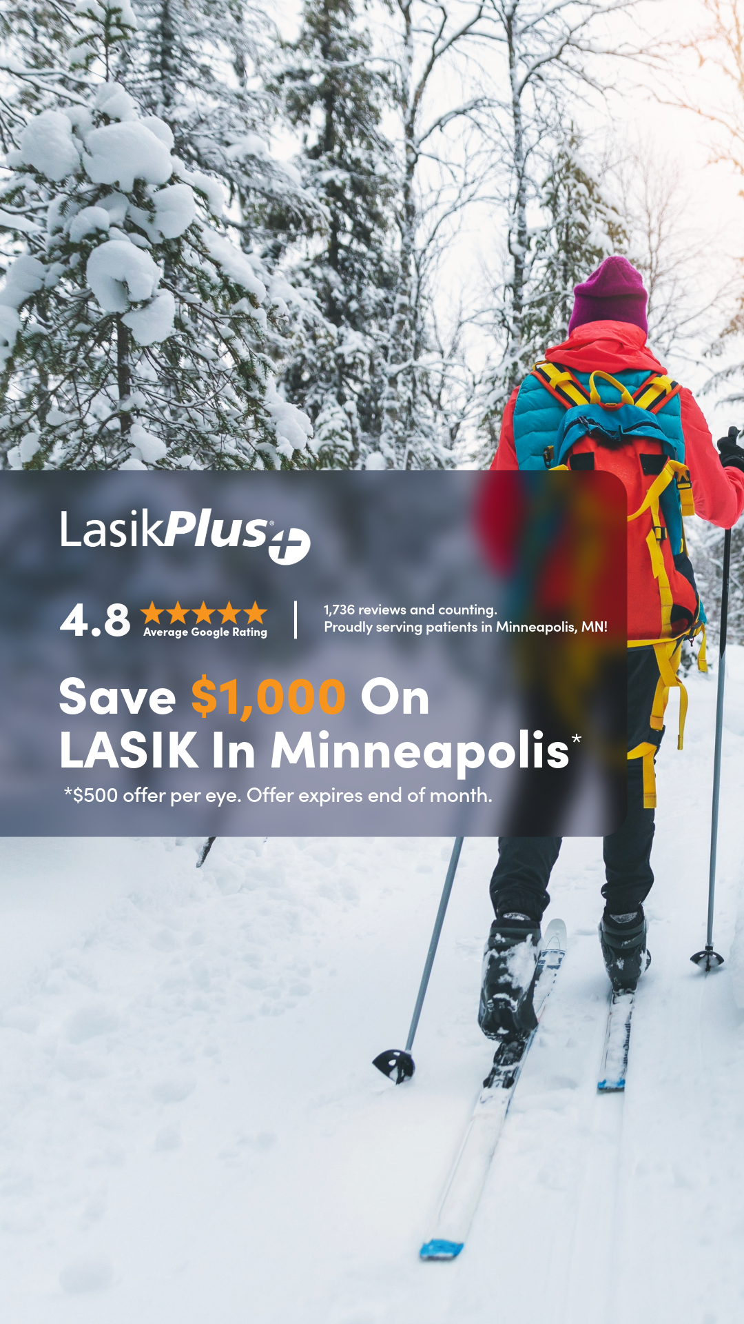 See Clearly and Save $1,000* on LASIK