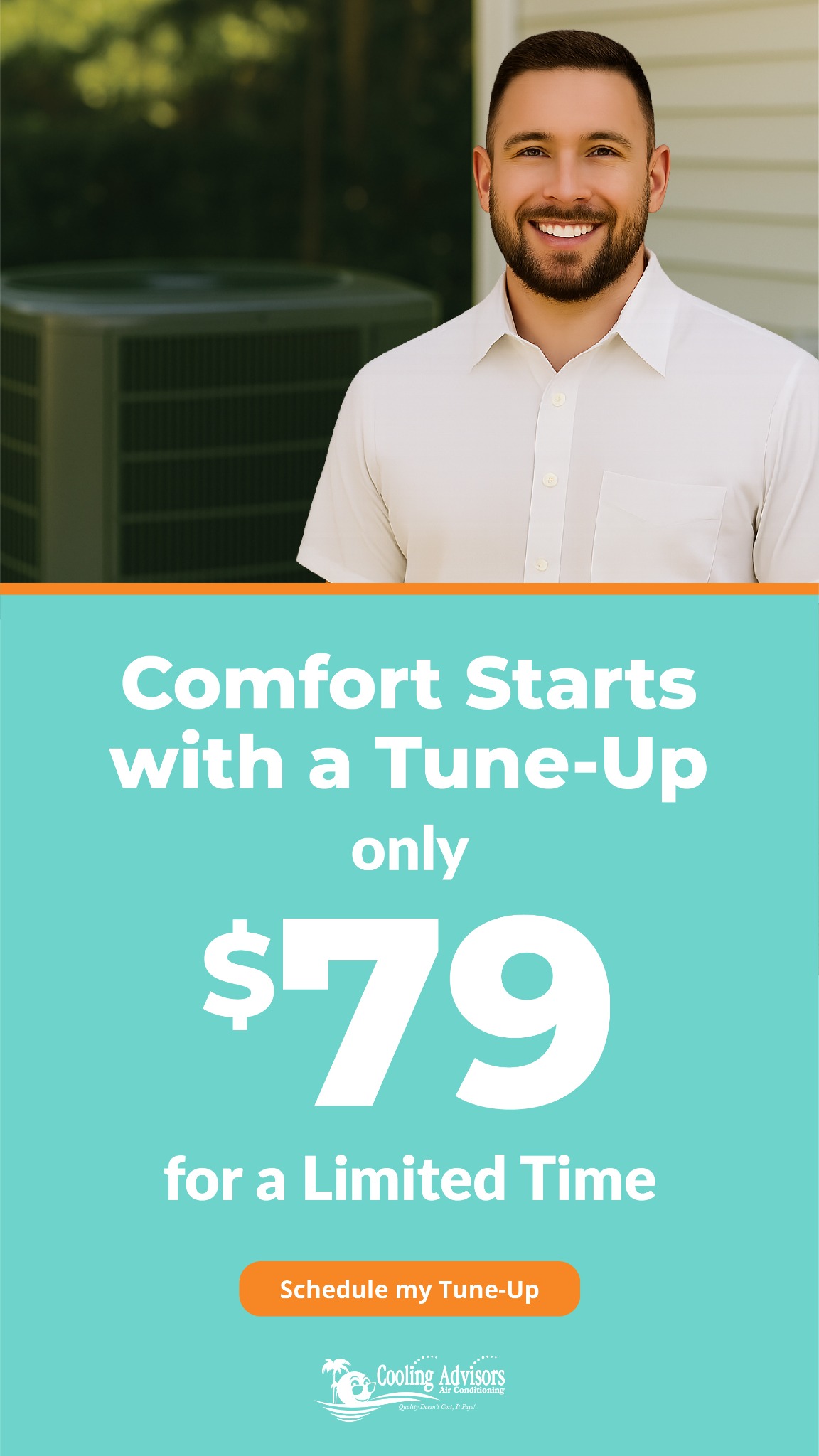 Cooling Advisors HVAC ad creative