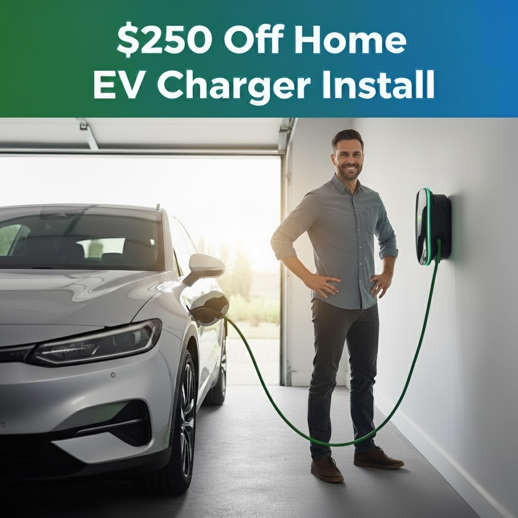 Wake Up to a Full Charge Every Morning - $250 Off Installation