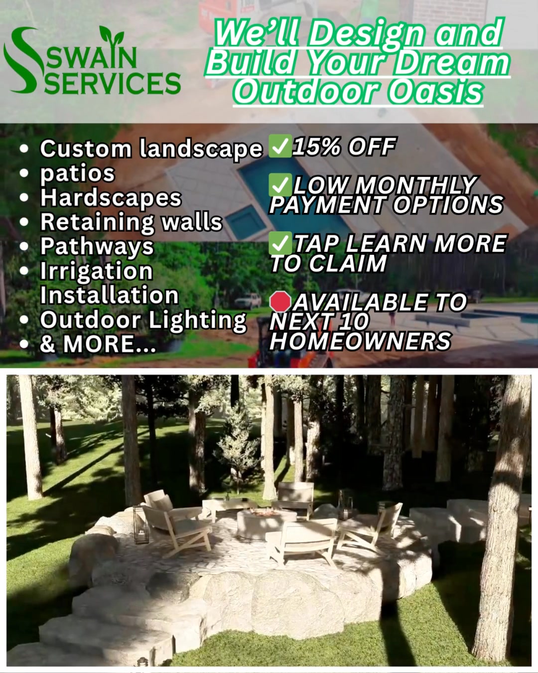 15%OFF- LOCAL, HONEST AND LOW MONTHLY PAYMENTS AVAILABLE