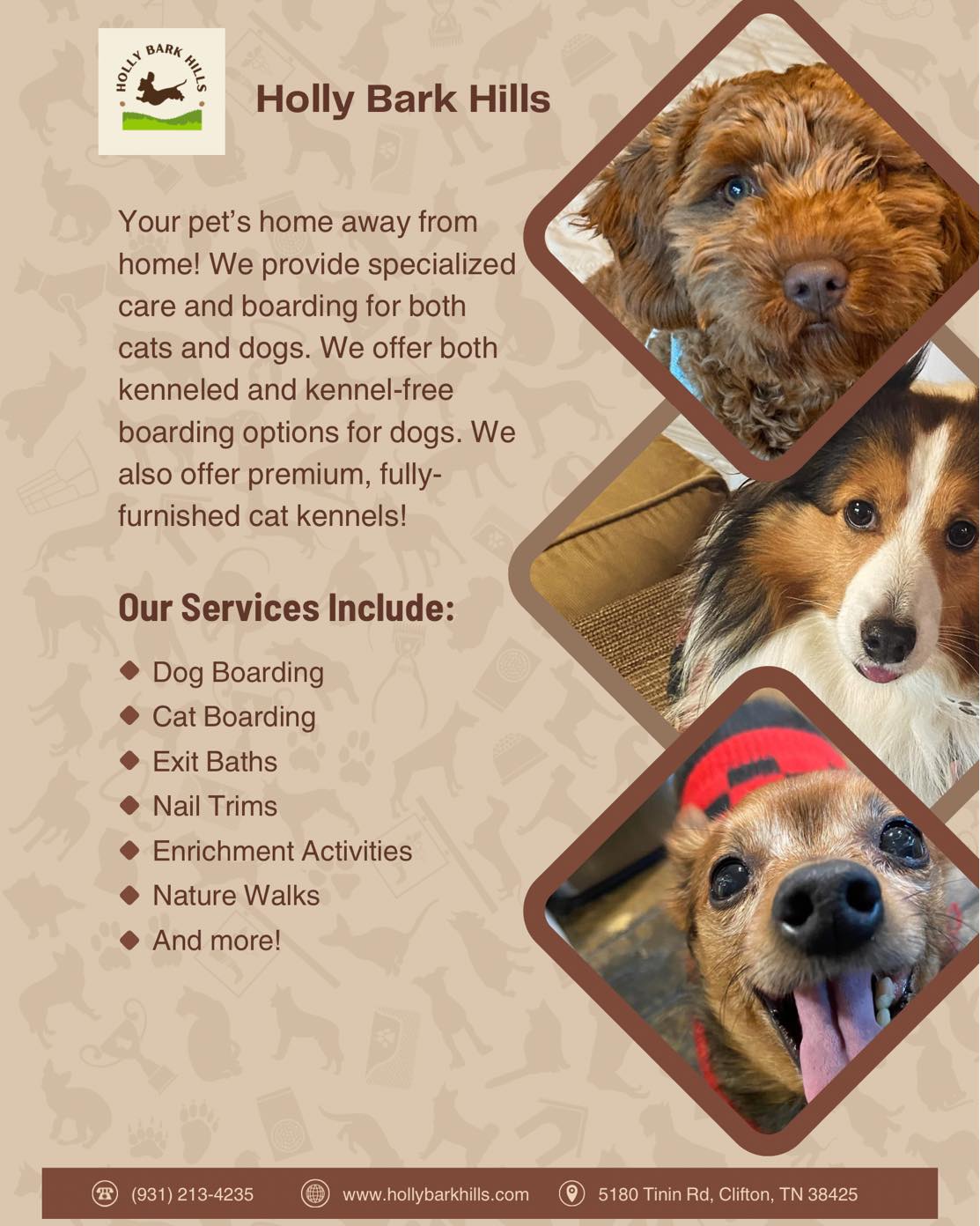 Holly Bark Hills Pet Boarding Pet Boarding ad creative