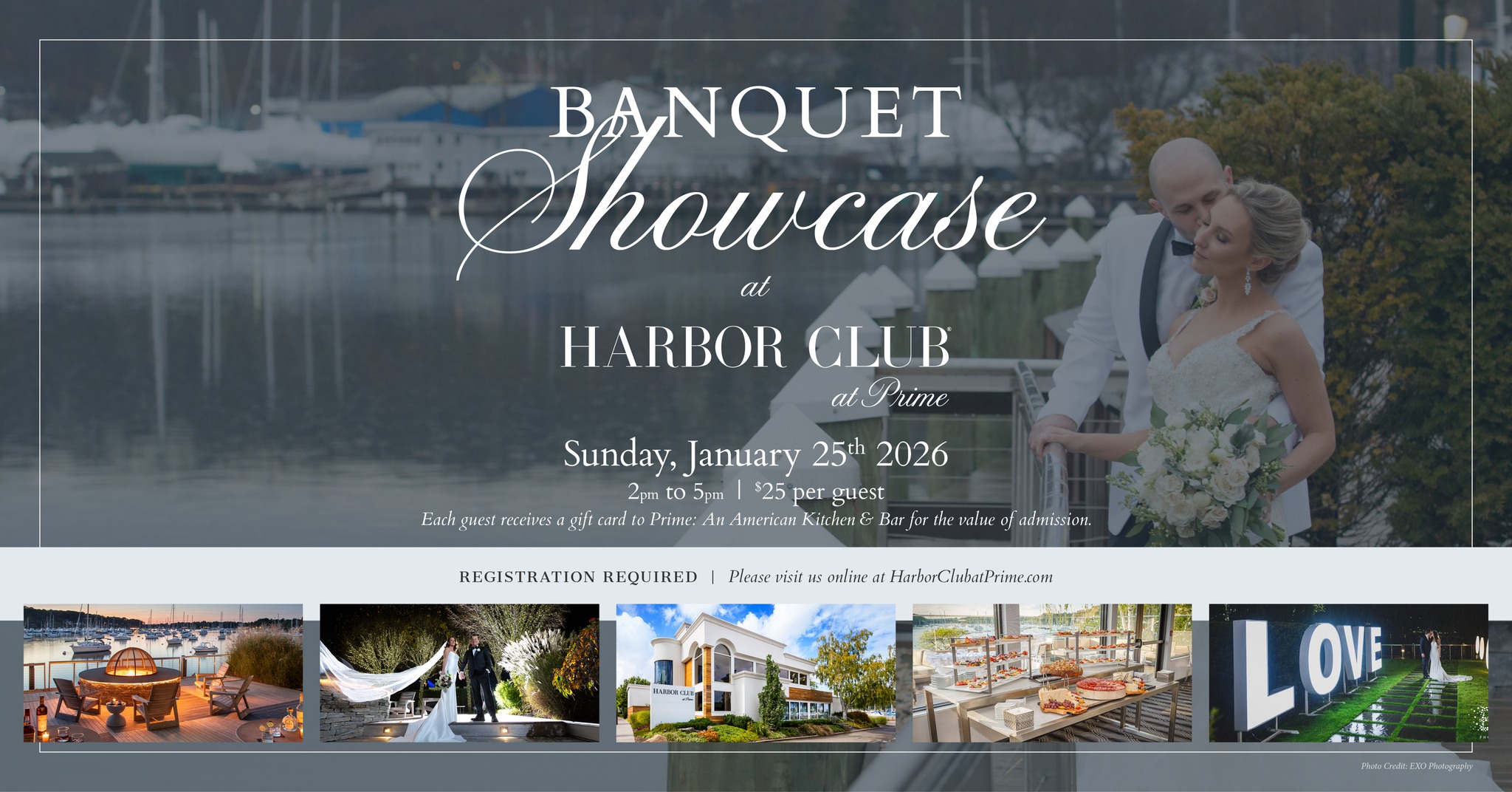 Harbor Club at Prime Event Venue ad creative