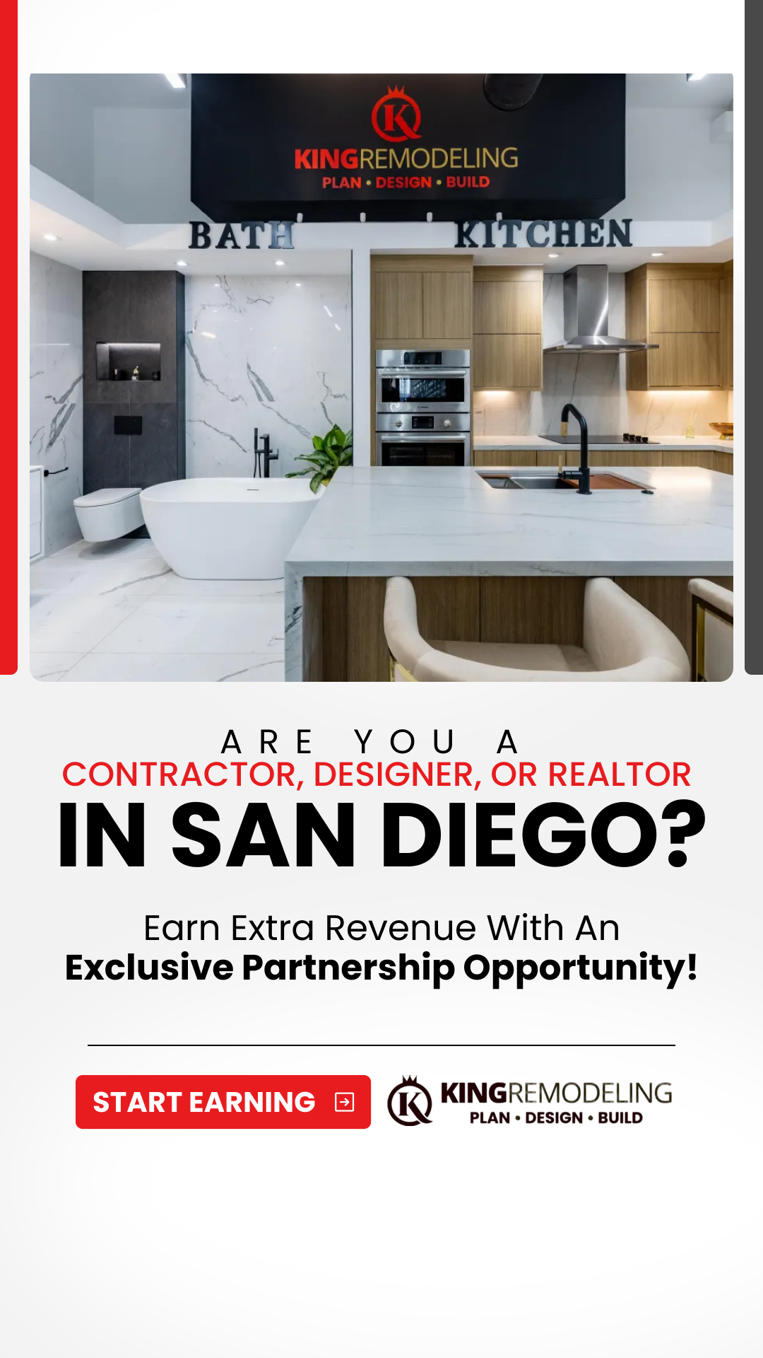 King Remodeling SD General Contractor ad creative
