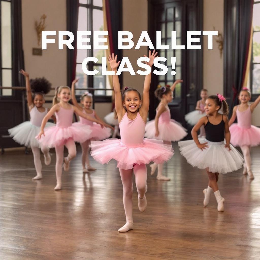 🩰✨ Free Ballet Class (ages 3-10!)