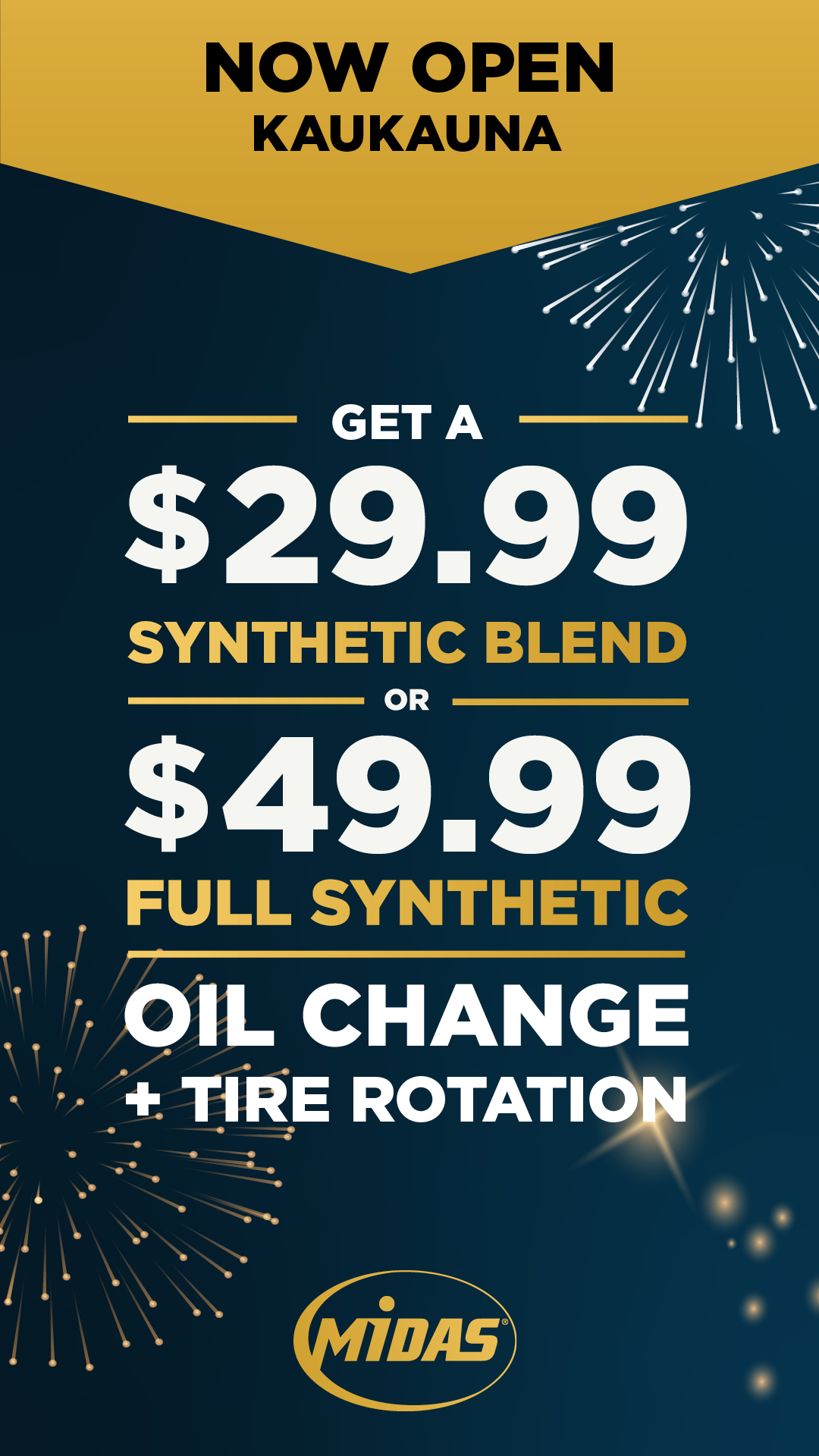 Midas Auto Repair ad creative