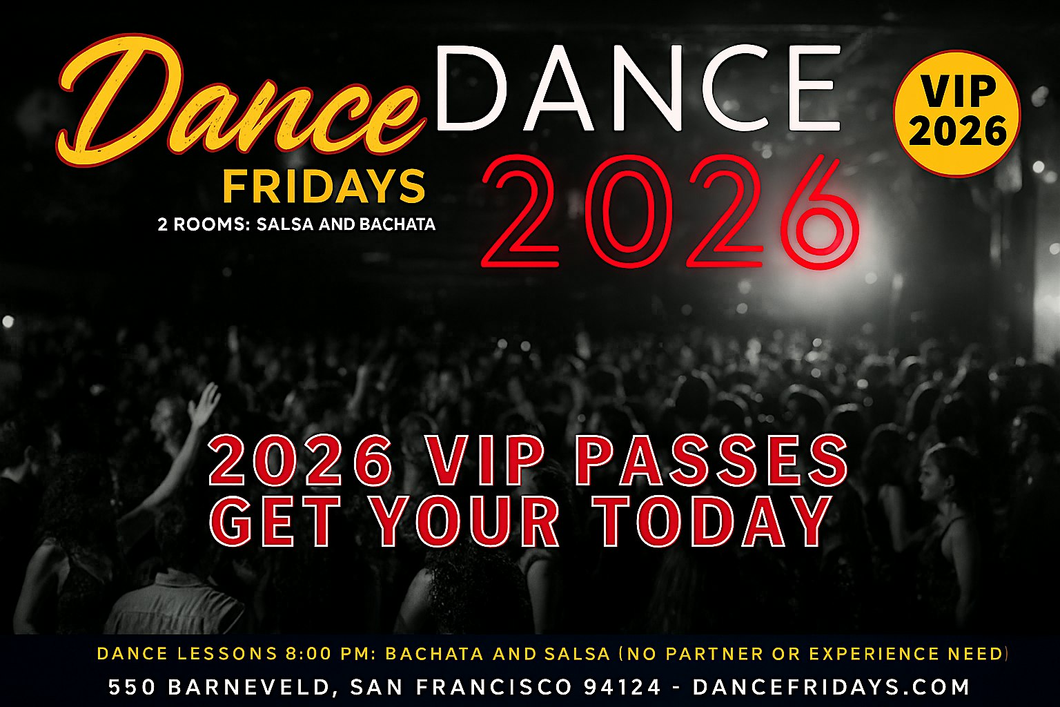 DANCE FRIDAYS Event Venue ad creative