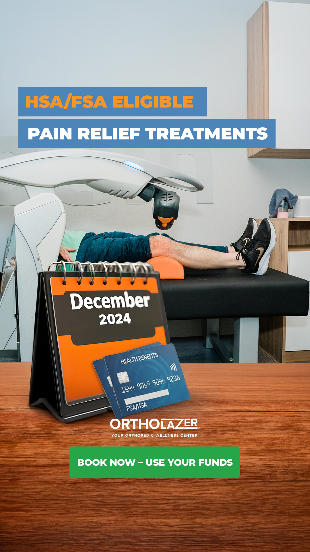 OrthoLazer Physical Therapist ad creative