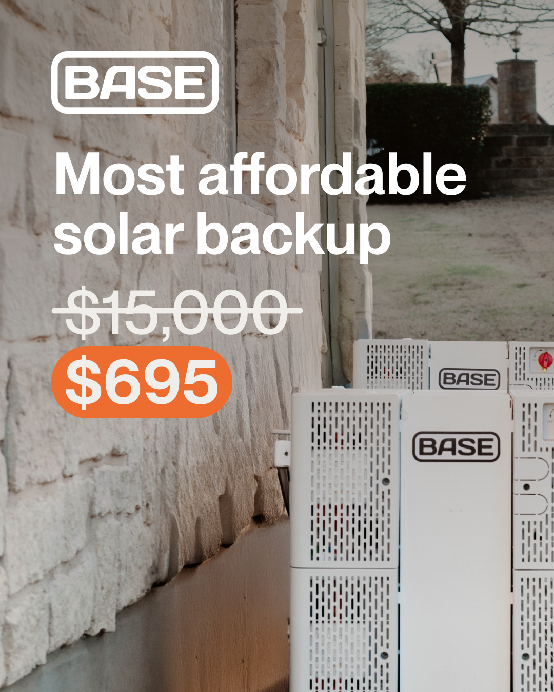 Base Power Company Solar ad creative