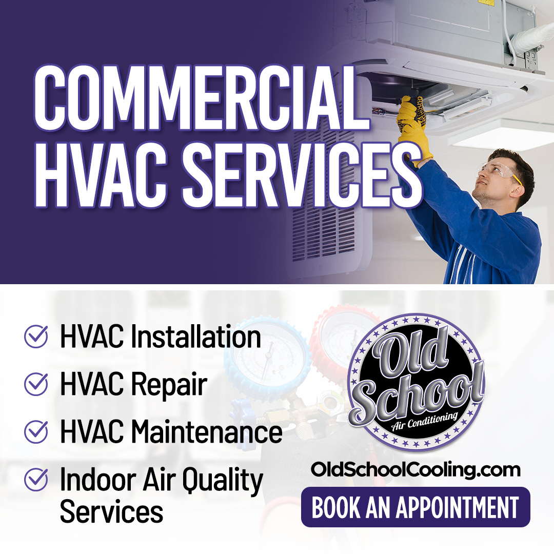 Old School Air Conditioning HVAC ad creative