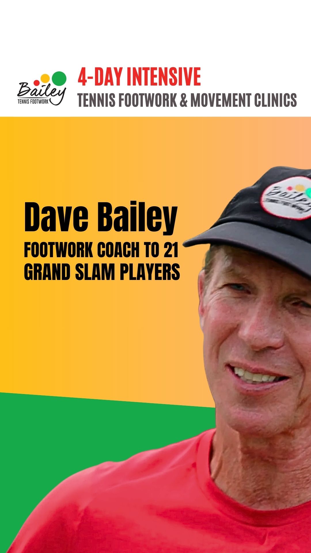 Bailey Tennis Footwork Sports Lessons ad creative