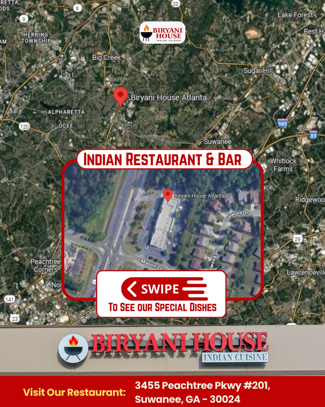 Biryani House Atlanta Restaurant ad creative