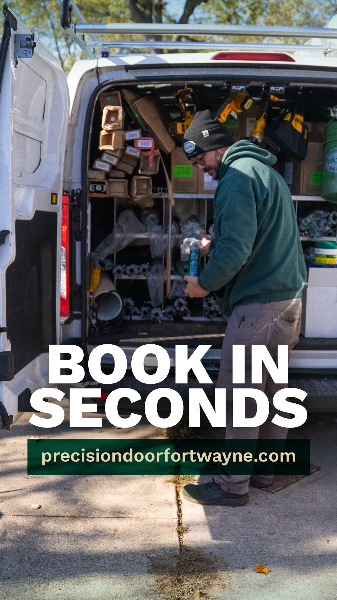 Precision Garage Door Service of Fort Wayne Garage Door ad creative