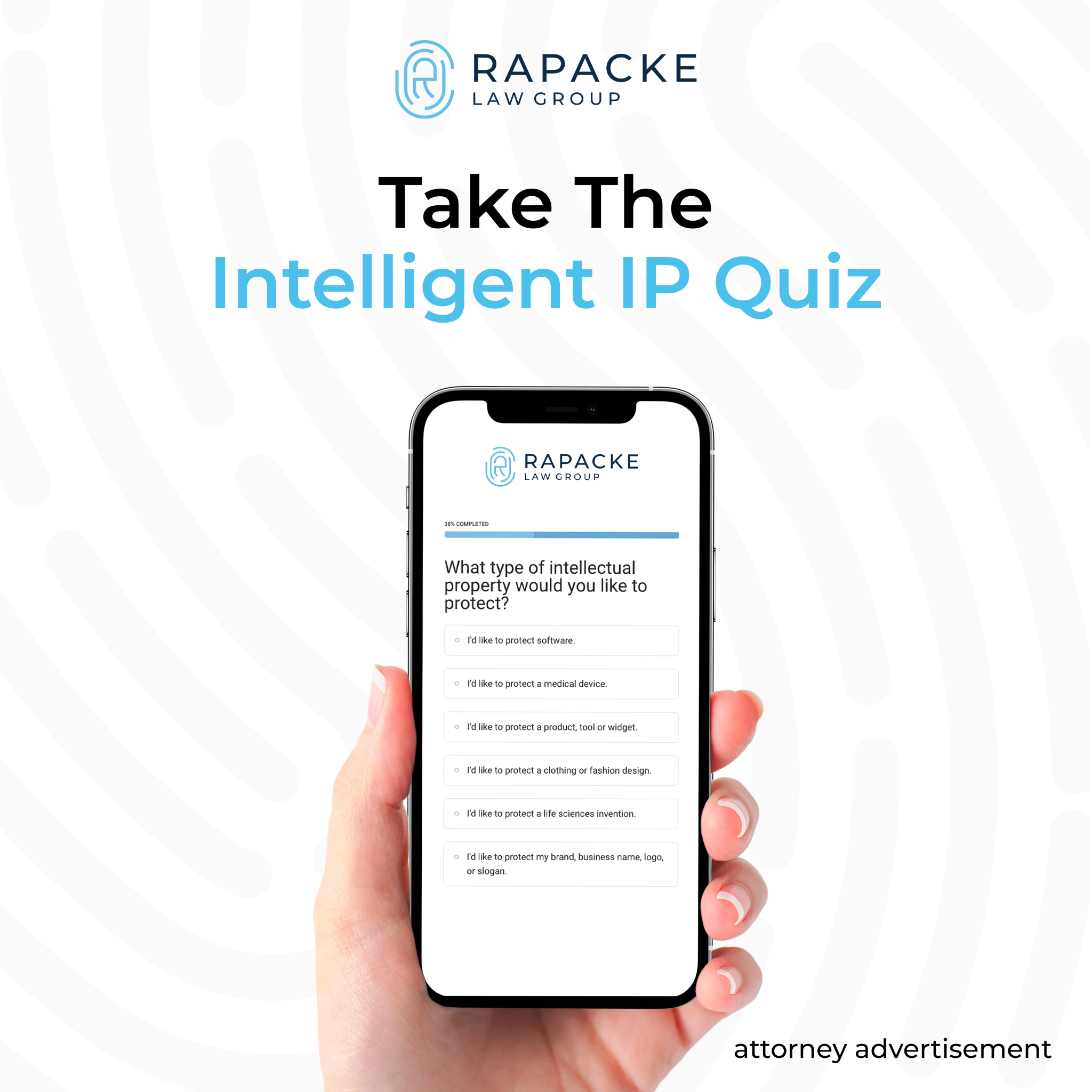 The Rapacke Law Group, P.A. Business Law ad creative