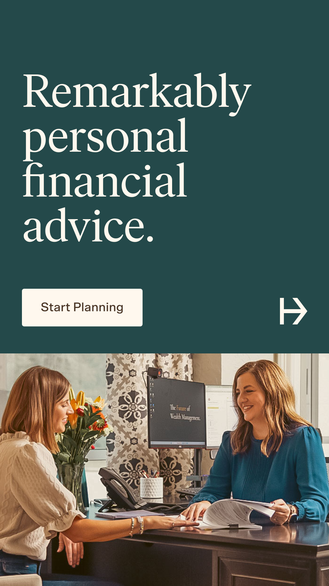 Holistic Planning Financial Advisor ad creative