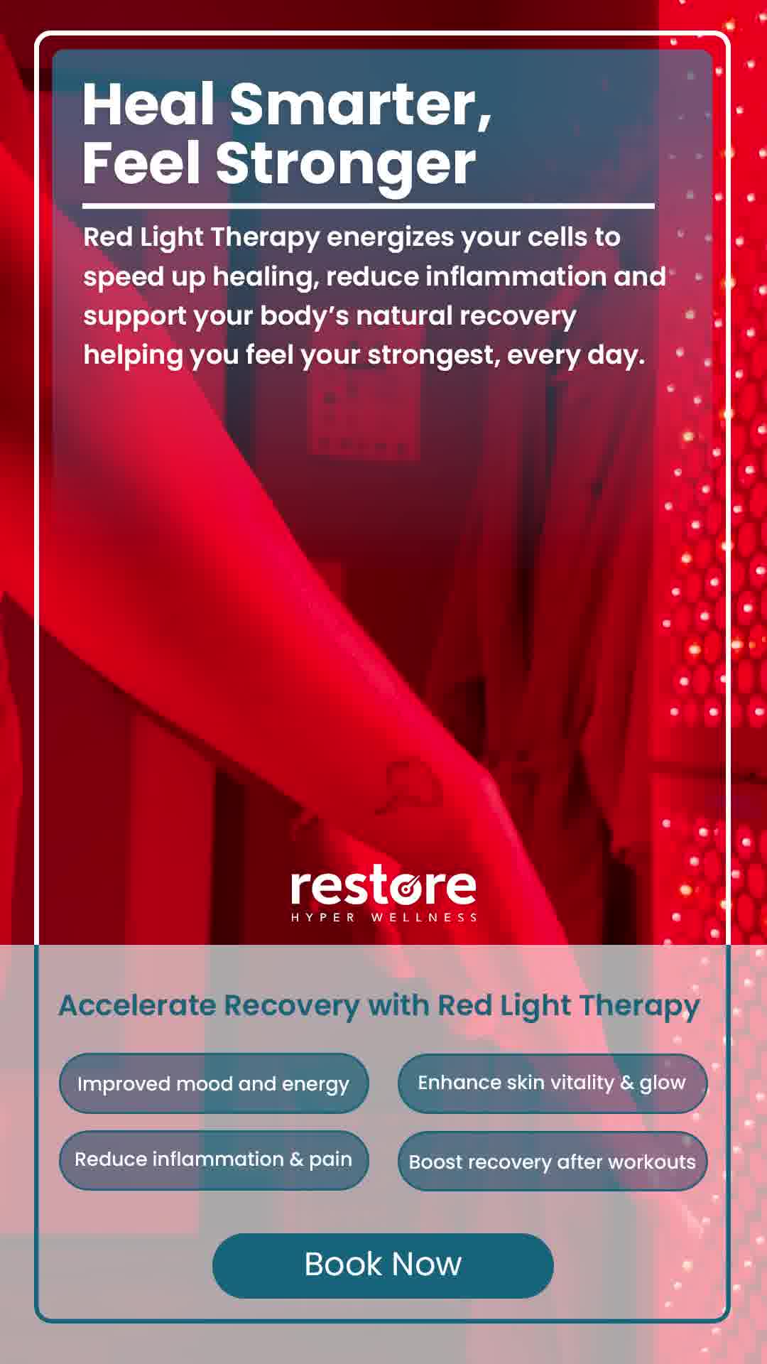 ๐ $50 Cryotherapy + Red Light Therapy Session ๐