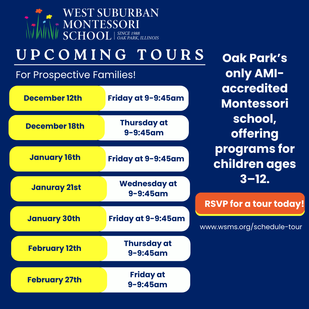 West Suburban Montessori School Private School ad creative