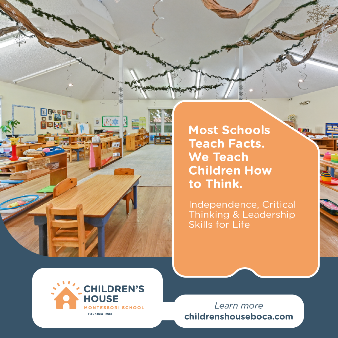 Children's House Montessori Boca Preschool ad creative