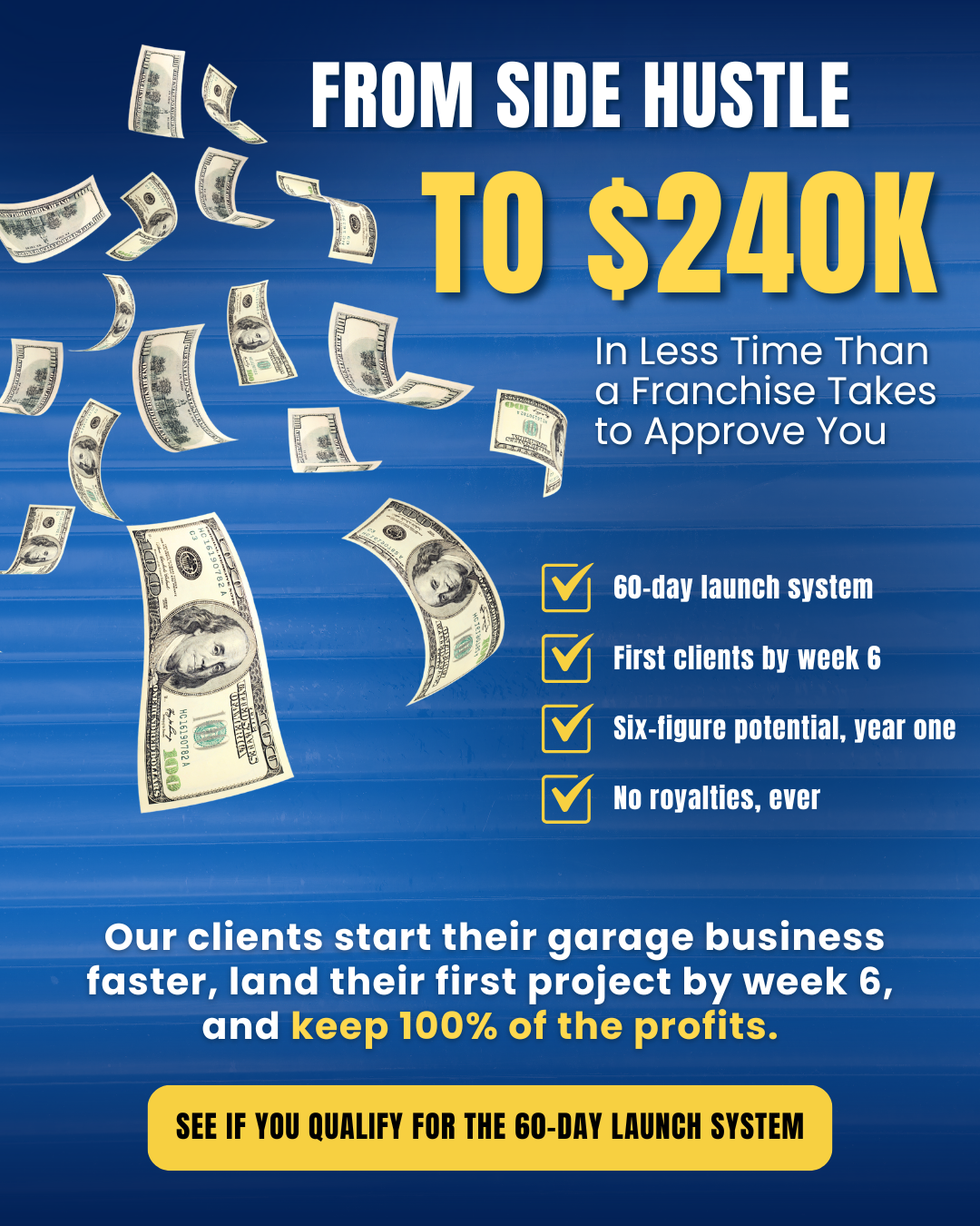 Start your garage upgrade biz for under $35K